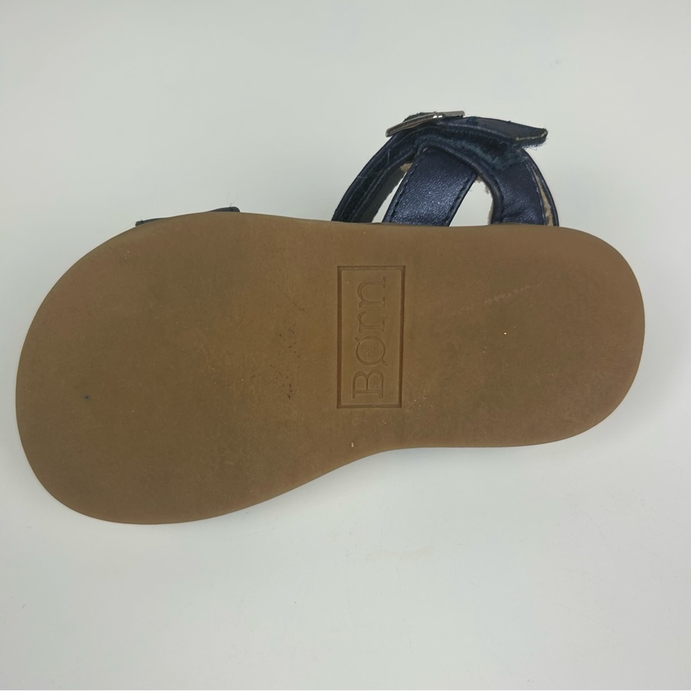 Born Sprinkles navy blue T sandal with ice cream cone toddler size 6 - Picture 16 of 16
